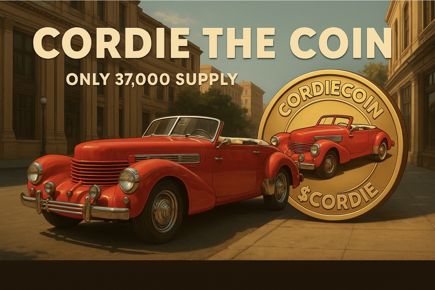 CordieCoin banner – limited supply